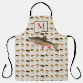 Vliegtuigforel Waterverf Apron Schort (Voorkant)