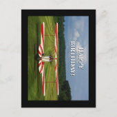 Vliegtuigfoto, Cool Aviation Verjaardag Briefkaart (Voorkant)
