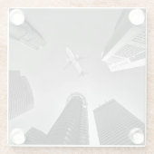 Vliegtuigfoto, Cool Fun Aviation Glazen Onderzetter (Achterkant)