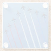 Vliegtuigfoto, Cool Fun Aviation Glazen Onderzetter (Achterkant)