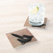 Vliegtuigfoto, Cool Fun Aviation Glazen Onderzetter (Schuin)