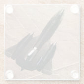 Vliegtuigfoto, Cool Fun Aviation Glazen Onderzetter (Achterkant)