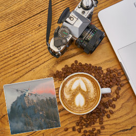 Vliegtuigfoto, Cool Fun Aviation Glazen Onderzetter