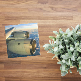 Vliegtuigfoto, Cool Fun Aviation Glazen Onderzetter