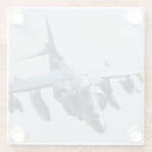 Vliegtuigfoto, Cool Fun Aviation Glazen Onderzetter (Achterkant)