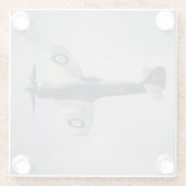 Vliegtuigfoto, Cool Fun Aviation Glazen Onderzetter (Achterkant)