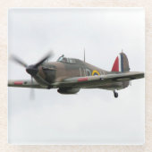 Vliegtuigfoto, Cool Fun Aviation Glazen Onderzetter (Voorkant)