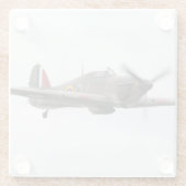 Vliegtuigfoto, Cool Fun Aviation Glazen Onderzetter (Achterkant)