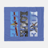 Vliegtuigfoto's in LOVE lijst, Aviation Simple Fleece Deken (Voorkant (Horizontaal))