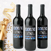 Vliegtuigfoto's in LOVE lijst, Luchtvaartverjaarda Wijn Etiket