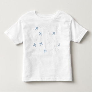 vliegtuigillustratie kinder shirts