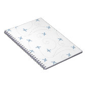 vliegtuigillustratie notitieboek (Rechterzijde)