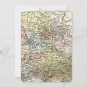  vliegtuigjongen baby shower reiskaart kaart (Achterkant)