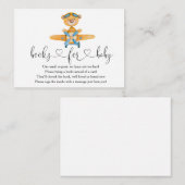 Vliegtuigjongen Teddy Bear Books for Baby Informatiekaartje (Voorkant / Achterkant)