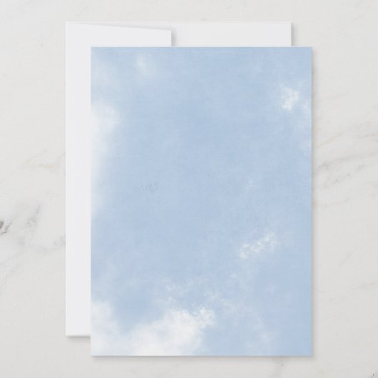 Vliegtuigjongen verjaardagsfeestje uitnodiging (Achterkant)