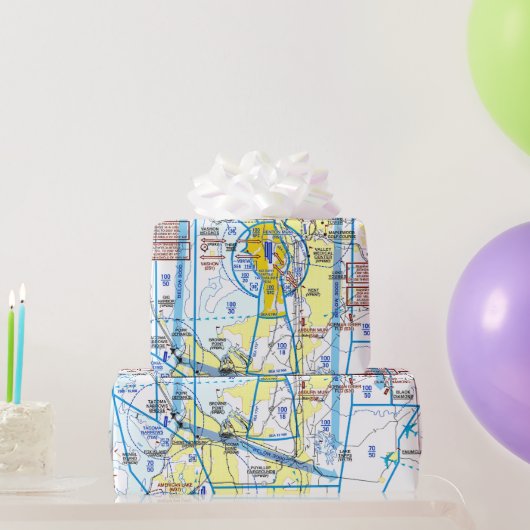 Vliegtuigkaart Inpakpapier (Feestgeschenken)