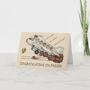 Vliegtuigkaart voor piloot-Cartoon Kaart