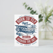 vliegtuigkleur briefkaart (Staand voorkant)