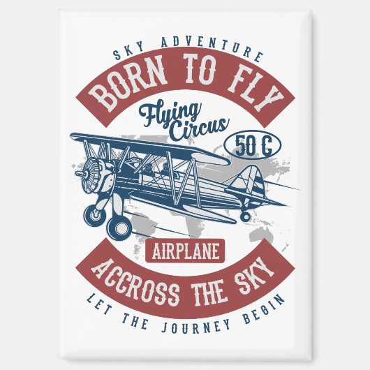 vliegtuigkleur magneet (Voorkant)