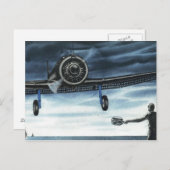 vliegtuigkleurenkunst briefkaart (Voorkant / Achterkant)