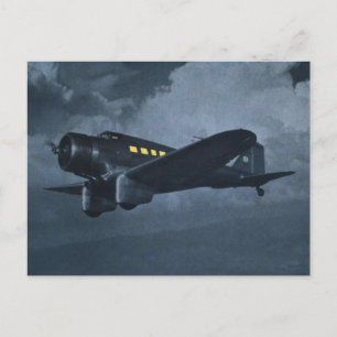  vliegtuigkleurenkunst briefkaart