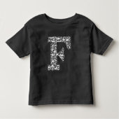 Vliegtuigletter F Kinder Shirts (Voorkant)