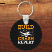 Vliegtuiglijk afval samenstellen Herhaaldrang naar Sleutelhanger (Voorkant)