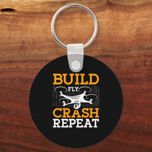 Vliegtuiglijk afval samenstellen Herhaaldrang naar Sleutelhanger (Voorkant)