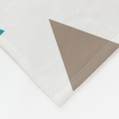 Vliegtuiglinie - meerdere gekleurde driehoeken fleece deken (Hoek)