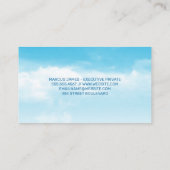 Vliegtuiglogo | Wolken en Lucht Visitekaartje (Achterkant)