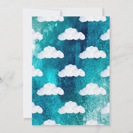 Vliegtuigluchtvaart elke leeftijd verjaardagsfeest bedankkaart (Achterkant)