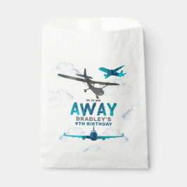 Vliegtuigluchtvaart elke leeftijd verjaardagsfeest bedankzakje
