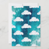 Vliegtuigluchtvaart elke leeftijd verjaardagsfeest kaart (Achterkant)