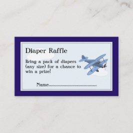 Vliegtuigluier Raffle Tickets, Wolken en Lucht Informatiekaartje