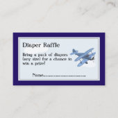 Vliegtuigluier Raffle Tickets, Wolken en Lucht Informatiekaartje (Voorkant)