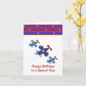 Vliegtuiglust op zee kaart (Gele Bloem)