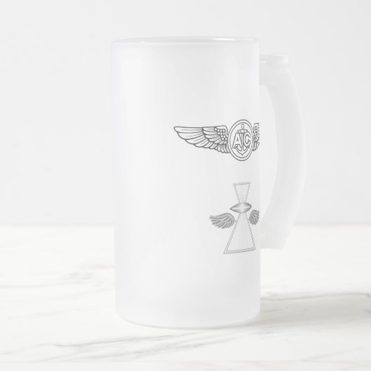 Vliegtuigmakelaar Crest met bemanning en IFGA, voo Matglas Bierpul (Voorkant rechts)