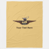 Vliegtuigmakrelen Fleece Deken (Voorkant)