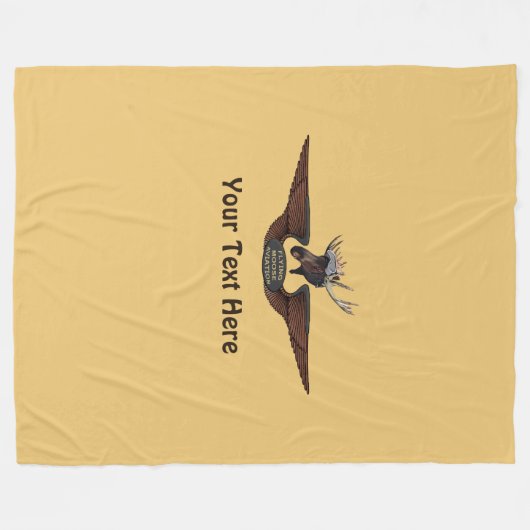 Vliegtuigmakrelen Fleece Deken (Voorkant (Horizontaal))