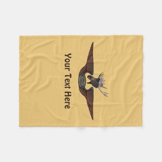 Vliegtuigmakrelen Fleece Deken (Voorkant (Horizontaal))