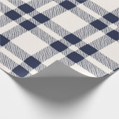 Vliegtuigmarinier met witte hand getrokken land cadeaupapier (Hoek)