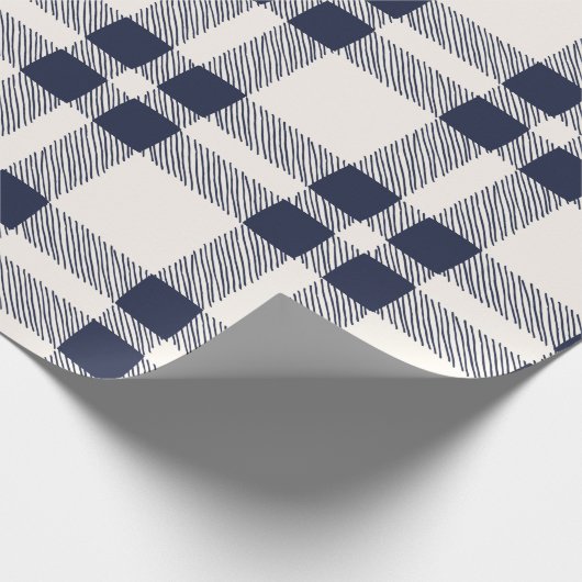 Vliegtuigmarinier met witte hand getrokken land cadeaupapier (Hoek)