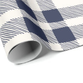 Vliegtuigmarinier met witte hand getrokken land cadeaupapier (Rol Hoek)