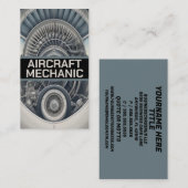 Vliegtuigmechanisme voor Vliegtuig Visitekaartje (Voorkant / Achterkant)