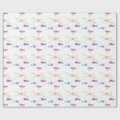 Vliegtuigmobiel Cadeaupapier (Vlak)