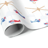 Vliegtuigmobiel Cadeaupapier (Rol Hoek)