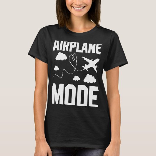 VliegtuigMode Pilot Airplane Plane Aviation 16 T-shirt (Voorkant)