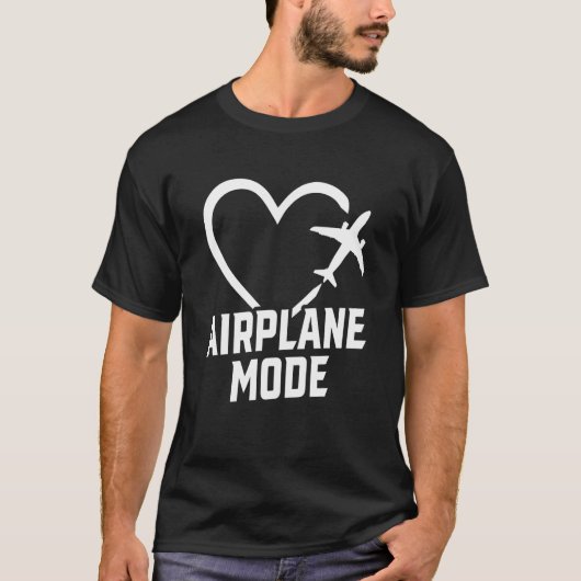 VliegtuigMode Pilot Airplane Plane Aviation 34 T-shirt (Voorkant)