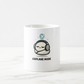 Vliegtuigmodus Aan - Schattig Vermoeid Karakter Ho Koffiemok