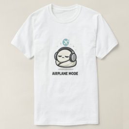 Vliegtuigmodus Aan - Schattig Vermoeid Karakter Ho T-shirt